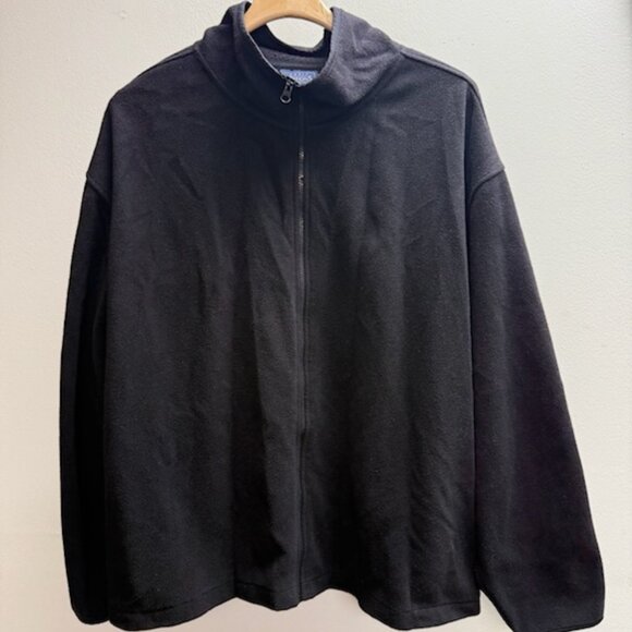 Men's XX-Large Black fleece jacket - Picture 1 of 7